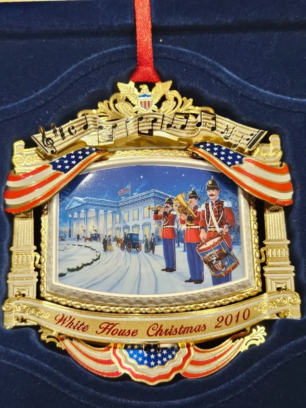 2010 THE WHITE HOUSE HISTORICAL ASSOCIATION CHRISTMAS HOLIDAY ANNUAL ORNAMENT